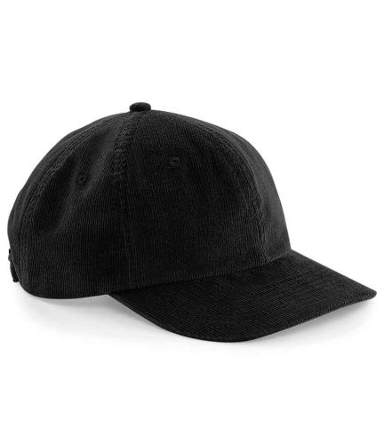 Beechfield Heritage Cord Cap - BLK - ONE
